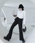 Layered Flare Cargo Pants